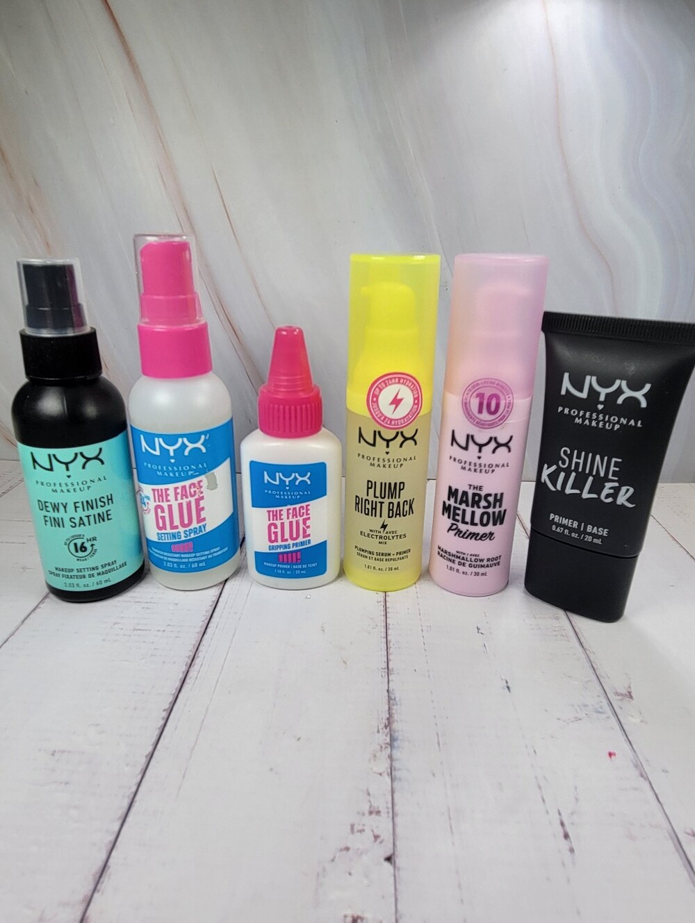 6 Piece Nyx Setting Spray And Primer Bundle NEW!